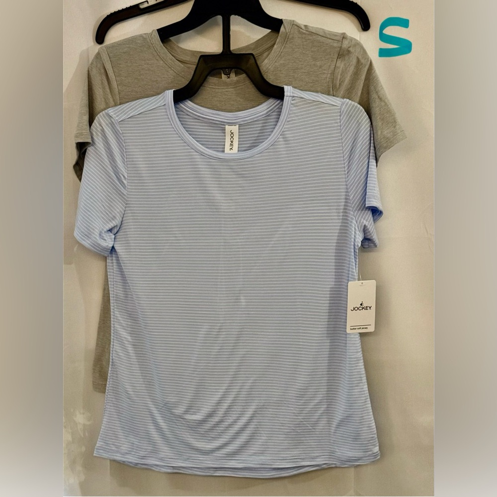 Jockey Women's Soft Blue and Gray Tees